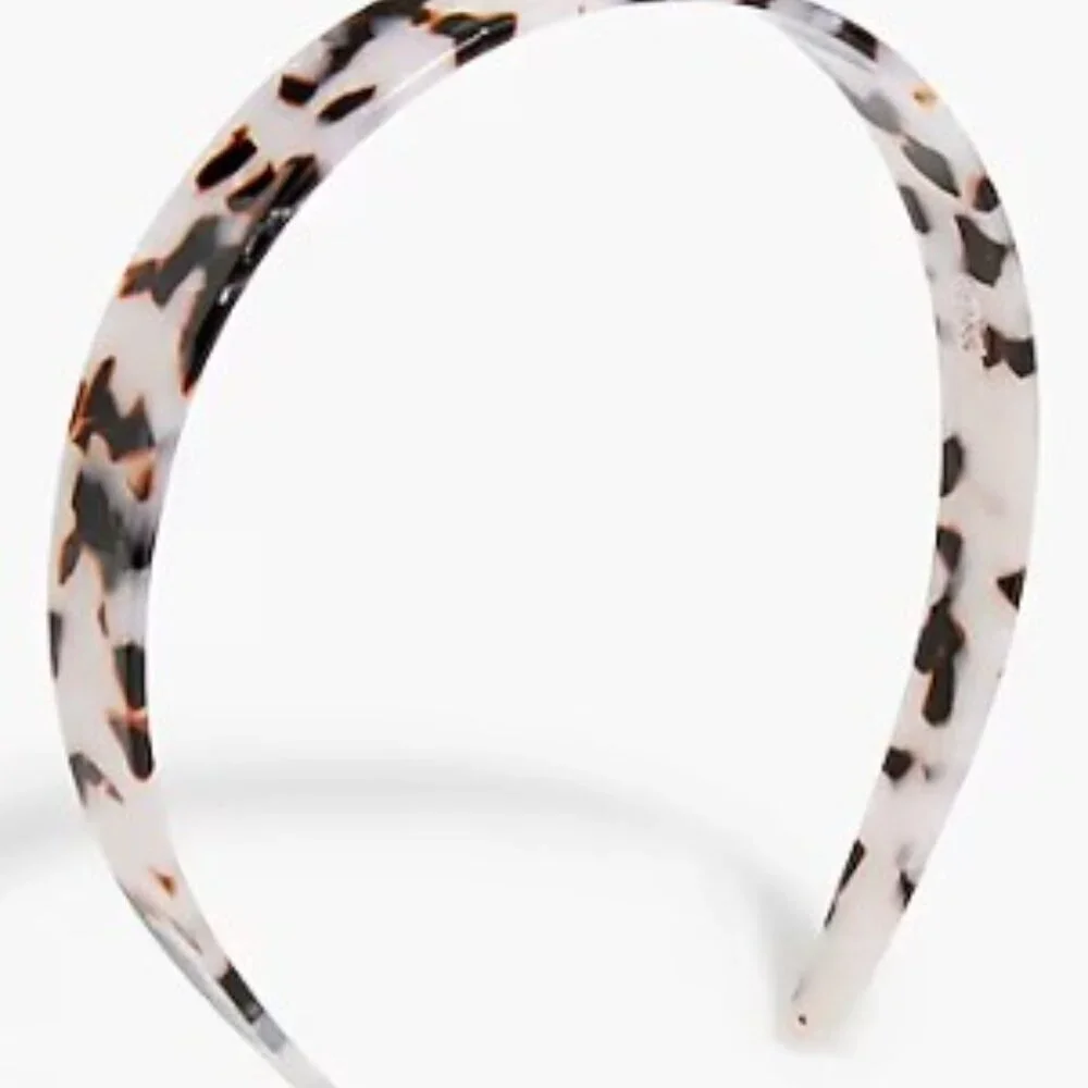 J. Crew Black Satin Hair Bow and Leopard Headband Set